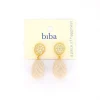 Biba oorbellen Holiday Glitter Off-White - 84102