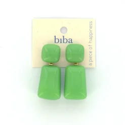 Biba oorbellen Italian Elegance Green