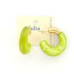 Biba oorbellen Italian Elegance Green