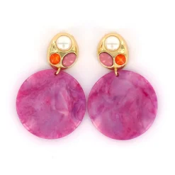 Biba oorbellen La Vita Soft Purple - 84121