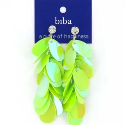 Biba oorbellen Leafs - 80887 Silver Color