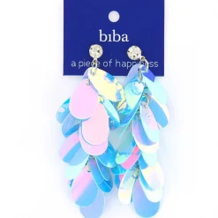 Biba oorbellen Leafs - 80887 Silver Color
