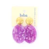 Biba oorbellen Marble Essentials Purple - 82754