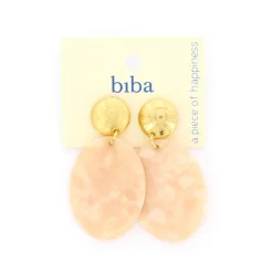 Biba oorbellen Marble Essentials Soft Pink - 82754