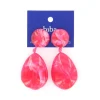 Biba oorbellen Marble Red- 81419