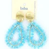 Biba oorbellen Natural Shine Blue - 84034