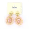 Biba oorbellen Natural Shine Pink - 84055