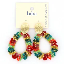 Biba oorbellen Natural Shine Multi - 84054