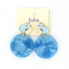 Biba oorbellen Shimmer Blue - 84116