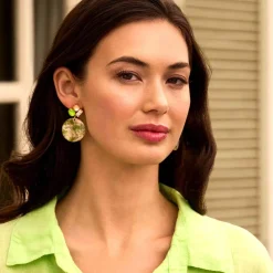 Biba oorbellen Shimmer Green - 84116