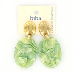 Biba oorbellen Shimmer Green - 84111