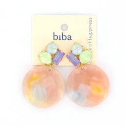 Biba oorbellen Shimmer Pink - 84116