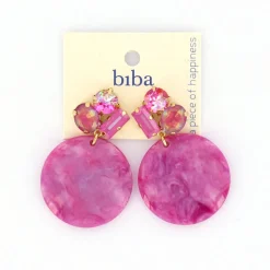 Biba oorbellen Shimmer Purple - 84116