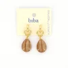 Biba oorbellen Spring Chic Brown - 84113