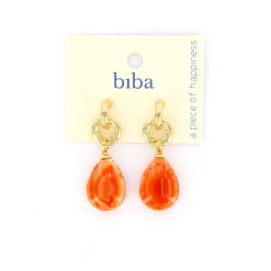 Biba oorbellen Spring Chic Orange - 84113