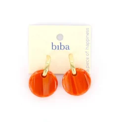 Biba oorbellen Spring Chic Orange - 84118