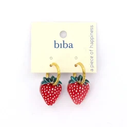 Biba oorbellen Strawberry - 84274