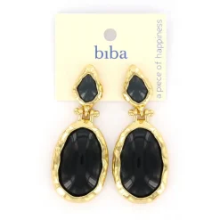 Biba oorbellen Vintage Finds Black - 83922