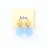 Biba oorbellen Wave Blue - 84098