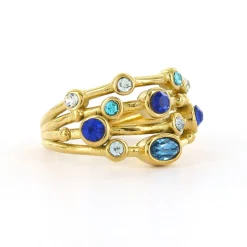 Biba ring Enjoy Blue - 7308