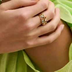 Biba ring Enjoy Green - 7308