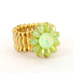 Biba ring Flower Green - 7235