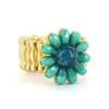 Biba ring Flower Turquoise - 7259