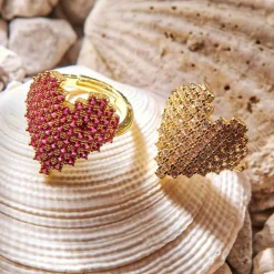 Biba ring Heart Pink - 7295