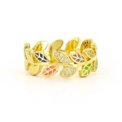 Biba ring Leafs Multi - 7284
