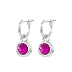 Biba Swarovski creolen Fuchsia - 80312FU