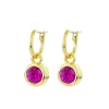 Biba Swarovski creolen Fuchsia - 80313FU