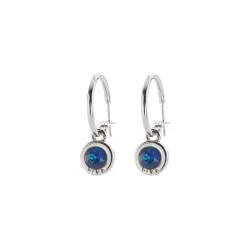 Biba Swarovski oorringen Blue Delite - 8107