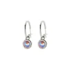 Biba Swarovski oorringen Peach Shimmer - 8107