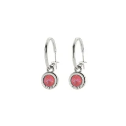 Biba Swarovski oorringen Pink Delie - 8107