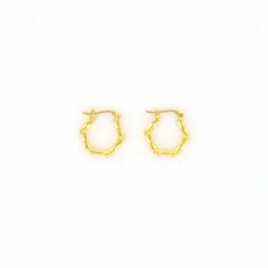 ByNouck oorbellen Bamboo Hoops S