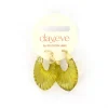 Day&Eve Croissant Hoop oorbellen Green - E4542