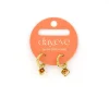 Day&Eve Diamond and Bead Hoop Brown - E4824