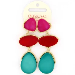 Day&Eve Double Pop Dangle oorbellen - E4530