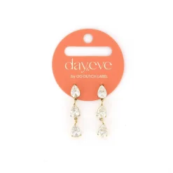 Day&Eve 3 Drop Stones oorbellen - E4277