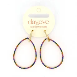 Day&Eve Fine Stones Drop oorbellen Multi - E4594