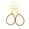 Day&Eve Fine Stones Drop oorbellen Black - E4594