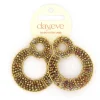 Day&Eve Grand Beads oorbellen Brown - E4565