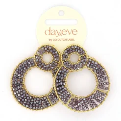 Day&Eve Grand Beads oorbellen Purple - E4565