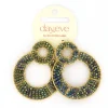 Day&Eve Grand Beads oorbellen Blue - E4565