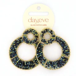 Day&Eve Grand Beads oorbellen Green - E4565