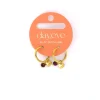Day&Eve Heart and Bead Hoop - E4826-Paars