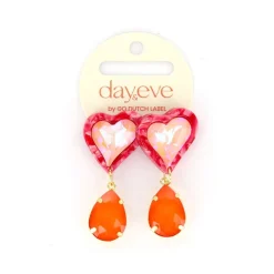 Day&Eve Heart Drop oorbellen - E4117