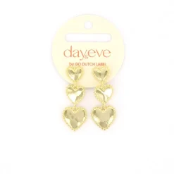Day&Eve Hearts Dangle oorbellen - E4098