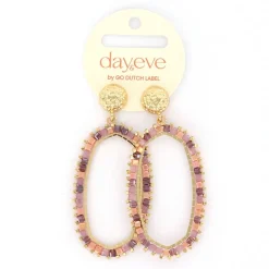 Day&Eve Hexagon Dangle oorbellen - E4560