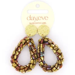 Day&Eve Long Beads Drop Brown - E4571
